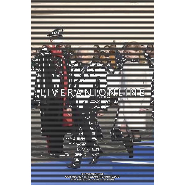 Roma 05 Dicembre 2025 Quirinale, Cerimonia per l\'accensione del bracere Olimpico. Nella Foto: Sergio Mattarella, Laura Mattarella Foto Credit: Andrea Bracaglia- AGENZIA ALDO LIVERANI SAS