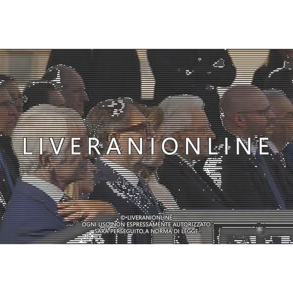 Roma 05 Dicembre 2025 Quirinale, Cerimonia per l\'accensione del bracere Olimpico. Nella Foto: Andrea Abodi, Giorgia Meloni, Ignazio La Russa, Laura Mattarella, Sergio Mattarella, Lorenzo Fontana, Giovanni Amoroso, Matteo Salvini Foto Credit: Andrea Bracaglia- AGENZIA ALDO LIVERANI SAS