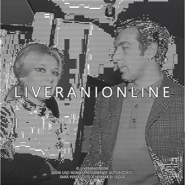 NEG-RETROSPETTIVA ANTONIO VALENTIN ANGELILLO CALCIATORE NELLA FOTO ANTONIO VALENTIN ANGELILLO CON LA BALLERINA ATTILIA TIRONI IN ARTE ILYA LOPEZ A MILANO NELL\'ANNO 1969 AG ALDO LIVERANI SAS