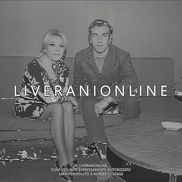 NEG-RETROSPETTIVA ANTONIO VALENTIN ANGELILLO CALCIATORE NELLA FOTO ANTONIO VALENTIN ANGELILLO CON LA BALLERINA ATTILIA TIRONI IN ARTE ILYA LOPEZ A MILANO NELL\'ANNO 1969 AG ALDO LIVERANI SAS