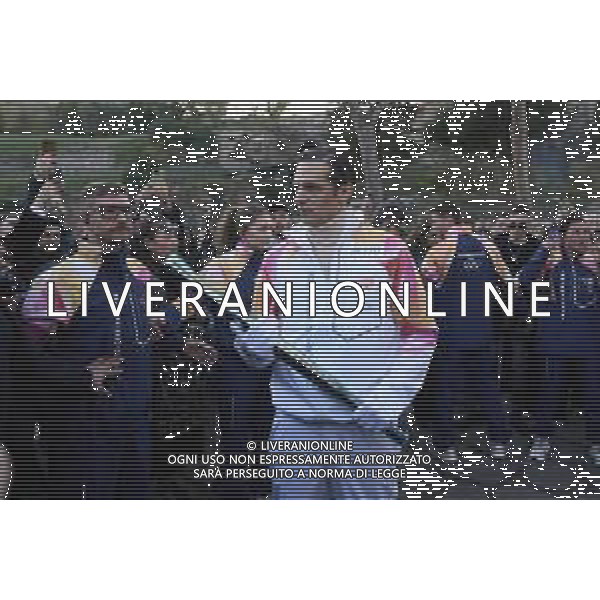 Roma 06 Dicembre 2025 Achille Lauro Tedoforo al colosseo con la Fiamma Olimpica dei Giochi Olimpici Invernali di Milano-Cortina 2026 Nella Foto: Achille Lauro Foto Credit: Andrea Bracaglia- AGENZIA ALDO LIVERANI SAS