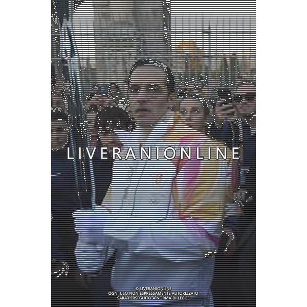 Roma 06 Dicembre 2025 Achille Lauro Tedoforo al colosseo con la Fiamma Olimpica dei Giochi Olimpici Invernali di Milano-Cortina 2026 Nella Foto: Achille Lauro Foto Credit: Andrea Bracaglia- AGENZIA ALDO LIVERANI SAS