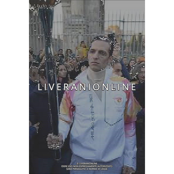 Roma 06 Dicembre 2025 Achille Lauro Tedoforo al colosseo con la Fiamma Olimpica dei Giochi Olimpici Invernali di Milano-Cortina 2026 Nella Foto: Achille Lauro Foto Credit: Andrea Bracaglia- AGENZIA ALDO LIVERANI SAS