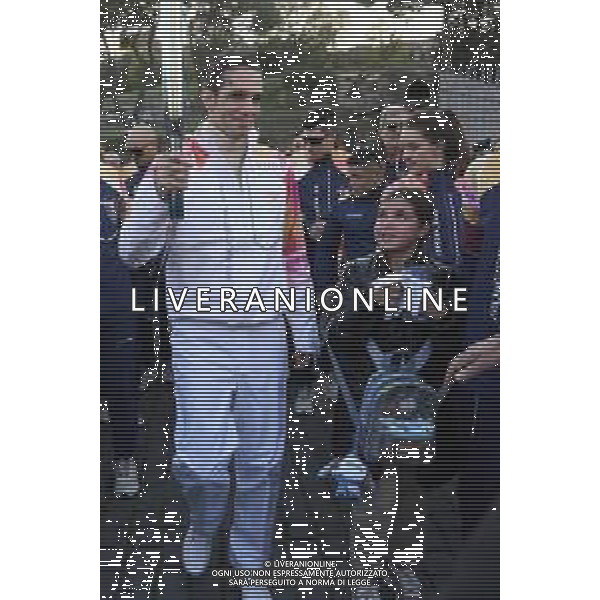 Roma 06 Dicembre 2025 Achille Lauro Tedoforo al colosseo con la Fiamma Olimpica dei Giochi Olimpici Invernali di Milano-Cortina 2026 Nella Foto: Achille Lauro Foto Credit: Andrea Bracaglia- AGENZIA ALDO LIVERANI SAS