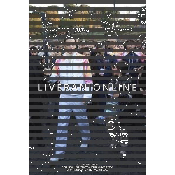 Roma 06 Dicembre 2025 Achille Lauro Tedoforo al colosseo con la Fiamma Olimpica dei Giochi Olimpici Invernali di Milano-Cortina 2026 Nella Foto: Achille Lauro Foto Credit: Andrea Bracaglia- AGENZIA ALDO LIVERANI SAS