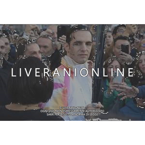 Roma 06 Dicembre 2025 Achille Lauro Tedoforo al colosseo con la Fiamma Olimpica dei Giochi Olimpici Invernali di Milano-Cortina 2026 Nella Foto: Achille Lauro Foto Credit: Andrea Bracaglia- AGENZIA ALDO LIVERANI SAS