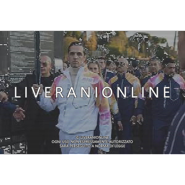 Roma 06 Dicembre 2025 Achille Lauro Tedoforo al colosseo con la Fiamma Olimpica dei Giochi Olimpici Invernali di Milano-Cortina 2026 Nella Foto: Achille Lauro Foto Credit: Andrea Bracaglia- AGENZIA ALDO LIVERANI SAS