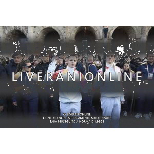 Roma 06 Dicembre 2025 Achille Lauro Tedoforo al colosseo con la Fiamma Olimpica dei Giochi Olimpici Invernali di Milano-Cortina 2026 Nella Foto: Achille Lauro, Boss Doms Foto Credit: Andrea Bracaglia- AGENZIA ALDO LIVERANI SAS