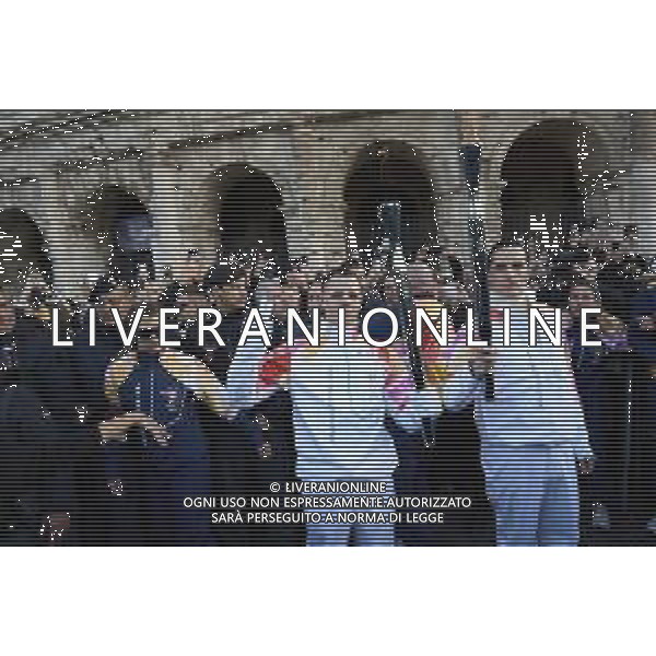 Roma 06 Dicembre 2025 Achille Lauro Tedoforo al colosseo con la Fiamma Olimpica dei Giochi Olimpici Invernali di Milano-Cortina 2026 Nella Foto: Achille Lauro, Boss Doms Foto Credit: Andrea Bracaglia- AGENZIA ALDO LIVERANI SAS