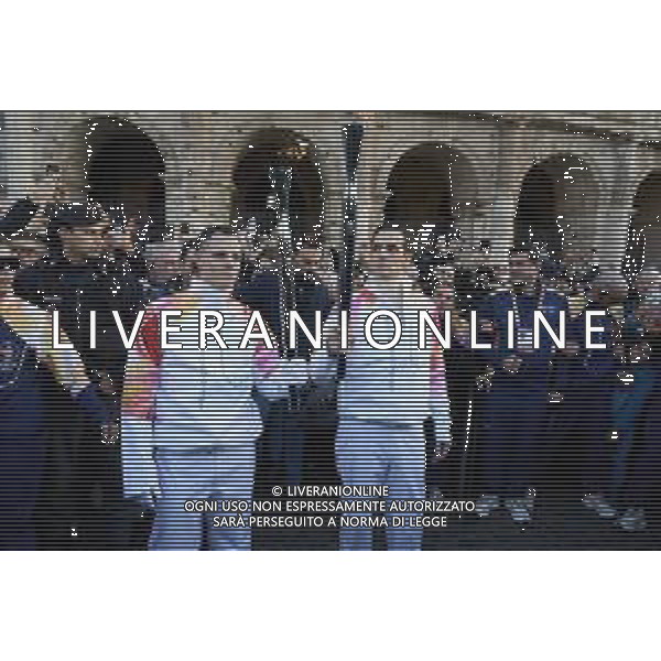 Roma 06 Dicembre 2025 Achille Lauro Tedoforo al colosseo con la Fiamma Olimpica dei Giochi Olimpici Invernali di Milano-Cortina 2026 Nella Foto: Achille Lauro, Boss Doms Foto Credit: Andrea Bracaglia- AGENZIA ALDO LIVERANI SAS