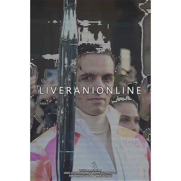 Roma 06 Dicembre 2025 Achille Lauro Tedoforo al colosseo con la Fiamma Olimpica dei Giochi Olimpici Invernali di Milano-Cortina 2026 Nella Foto: Achille Lauro Foto Credit: Andrea Bracaglia- AGENZIA ALDO LIVERANI SAS