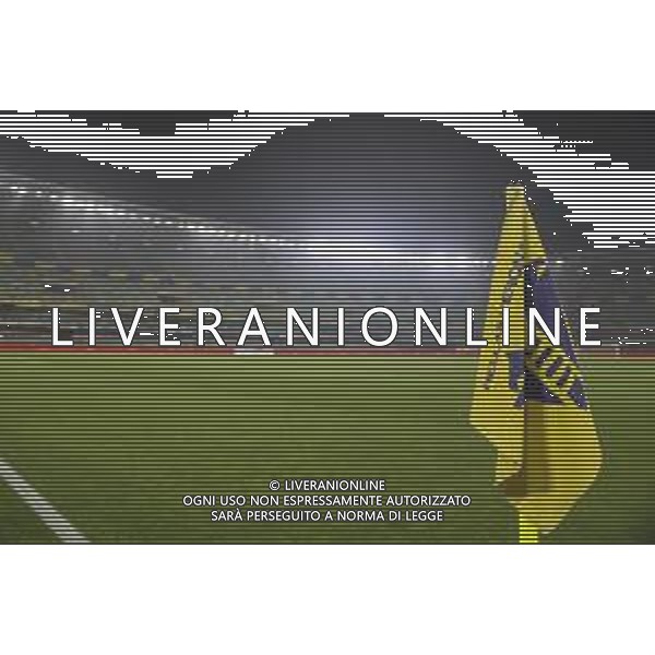 Veduta degli spalti vuoti nel prepartita - Pich view before Hellas Verona FC vs Atalanta BC, 14° Serie A Enilive 2025-26 game at Marcantonio Bentegodi stadium in Verona (VR), Italy, on Dicember 06, 2025. (Photo by Davide Casentini)- AGENZIA ALDO LIVERANI SAS