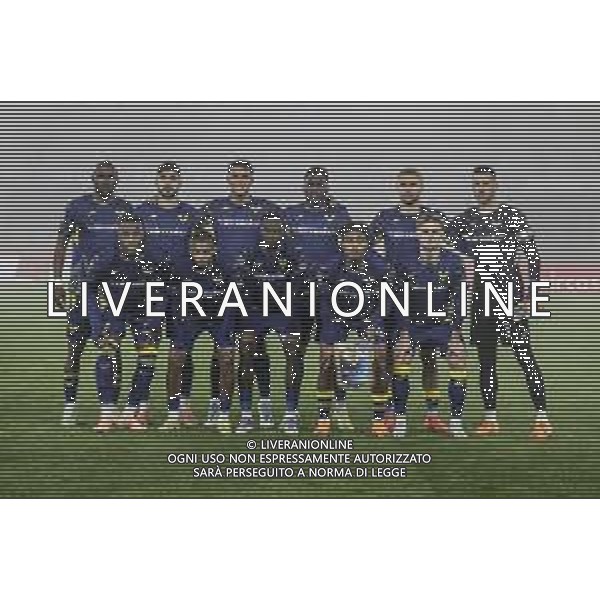 Formazione - Hellas Veorna team photo during Hellas Verona FC vs Atalanta BC, 14° Serie A Enilive 2025-26 game at Marcantonio Bentegodi stadium in Verona (VR), Italy, on Dicember 06, 2025. (Photo by Davide Casentini)- AGENZIA ALDO LIVERANI SAS