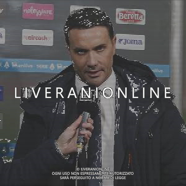 Raffaele Palladino Head Coach of Atalanta BC speaks to dazn tv before Hellas Verona FC vs Atalanta BC, 14° Serie A Enilive 2025-26 game at Marcantonio Bentegodi stadium in Verona (VR), Italy, on Dicember 06, 2025. (Photo by Davide Casentini)- AGENZIA ALDO LIVERANI SAS
