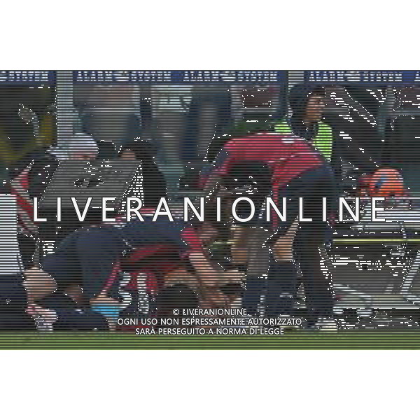 7-12-2025. Cagliari calcio-A.S. Roma, 14° giornta serie A 2025/2026, campionato calcio Italia, stadio Unipol Domus Cagliari. Foto Salvatore Moi/Agenzia Aldo Liverani s.as. Nella foto: Gol Cagliari in casa allo stadio Unipol Domus contro Roma. Segna: Gianluca Gaetano Cagliari ©MOI Salvatore - AGENZIA ALDO LIVERANI SAS