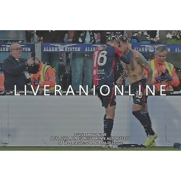 7-12-2025. Cagliari calcio-A.S. Roma, 14° giornta serie A 2025/2026, campionato calcio Italia, stadio Unipol Domus Cagliari. Foto Salvatore Moi/Agenzia Aldo Liverani s.as. Nella foto: Gol Cagliari in casa allo stadio Unipol Domus contro Roma. Segna: Gianluca Gaetano Cagliari ©MOI Salvatore - AGENZIA ALDO LIVERANI SAS