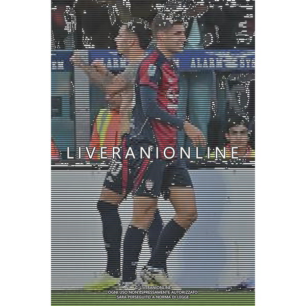 7-12-2025. Cagliari calcio-A.S. Roma, 14° giornta serie A 2025/2026, campionato calcio Italia, stadio Unipol Domus Cagliari. Foto Salvatore Moi/Agenzia Aldo Liverani s.as. Nella foto: Gol Cagliari in casa allo stadio Unipol Domus contro Roma. Segna: Gianluca Gaetano Cagliari ©MOI Salvatore - AGENZIA ALDO LIVERANI SAS