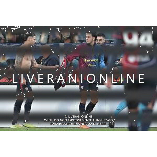 7-12-2025. Cagliari calcio-A.S. Roma, 14° giornta serie A 2025/2026, campionato calcio Italia, stadio Unipol Domus Cagliari. Foto Salvatore Moi/Agenzia Aldo Liverani s.as. Nella foto: Gol Cagliari in casa allo stadio Unipol Domus contro Roma. Segna: Gianluca Gaetano Cagliari ©MOI Salvatore - AGENZIA ALDO LIVERANI SAS