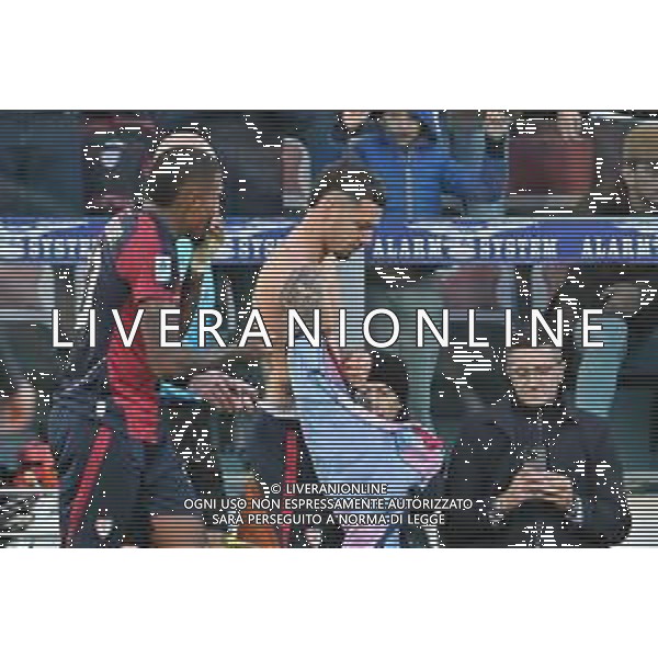 7-12-2025. Cagliari calcio-A.S. Roma, 14° giornta serie A 2025/2026, campionato calcio Italia, stadio Unipol Domus Cagliari. Foto Salvatore Moi/Agenzia Aldo Liverani s.as. Nella foto: Gol Cagliari in casa allo stadio Unipol Domus contro Roma. Segna: Gianluca Gaetano Cagliari ©MOI Salvatore - AGENZIA ALDO LIVERANI SAS