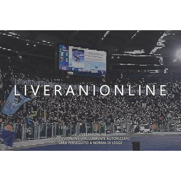 Lazio vs Bologna Campionato Serie A Enilive - 14 Giornata Stadio Olimpico - Roma 07-12-2025 nella foto ciro Immobile sotto la curva nord dei tifosi della Lazio - striscione Foto Federico Gaetano - ag Aldo liverani- AGENZIA ALDO LIVERANI SAS