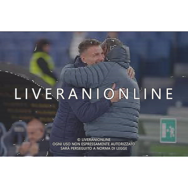 Lazio vs Bologna Campionato Serie A Enilive - 14 Giornata Stadio Olimpico - Roma 07-12-2025 nella foto Abbraccio maurizio sarri e Immobile ciro Foto Federico Gaetano - ag Aldo liverani- AGENZIA ALDO LIVERANI SAS