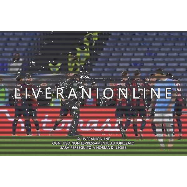 Lazio vs Bologna Campionato Serie A Enilive - 14 Giornata Stadio Olimpico - Roma 07-12-2025 nella foto Esultanza Bologna Foto Federico Gaetano - ag Aldo liverani- AGENZIA ALDO LIVERANI SAS