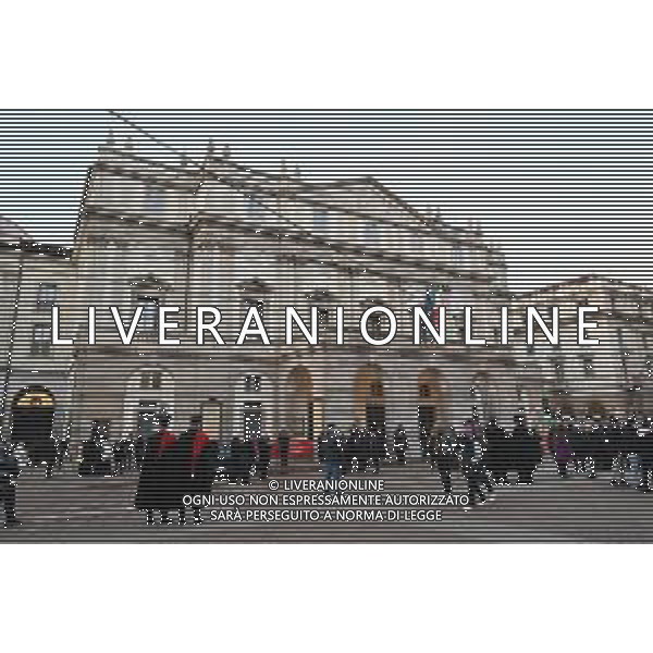 TVRG Prima alla Scala nella foto Teatro alla Scala Milano 07-12-2025 Ingressi di personalita’ e autorita’ in occasione della prima del Teatro alla Scala foto Roberto Garavaglia/Agenzia Aldo Liverani sas