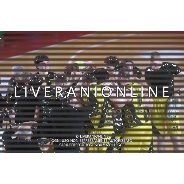 IMOLA 07 12 2025 VIRTUS IMOLA-TEMA SINERGIE FAENZA SERIE B1 NELLA FOTO VIRTUS IMOLA BASKET DOPO LA PARTITA VINTA ©SANNA - AGENZIA ALDO LIVERANI SAS