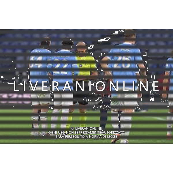 Lazio vs Bologna Campionato Serie A Enilive - 14 Giornata Stadio Olimpico - Roma 07-12-2025 nella foto arbitro Fabbri espelle Gila Foto Federico Gaetano - ag Aldo liverani