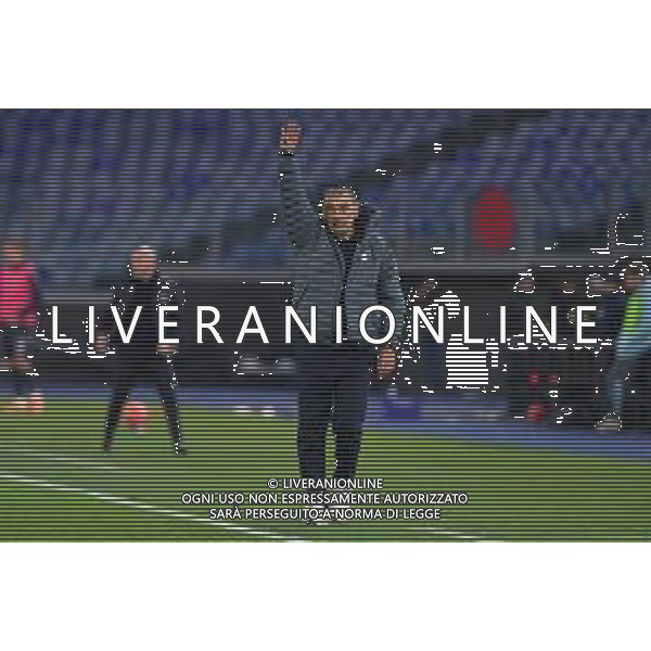 Lazio vs Bologna Campionato Serie A Enilive - 14 Giornata Stadio Olimpico - Roma 07-12-2025 nella foto Maurizio Sarri risponde ai cori della curva Foto Federico Gaetano - ag Aldo liverani