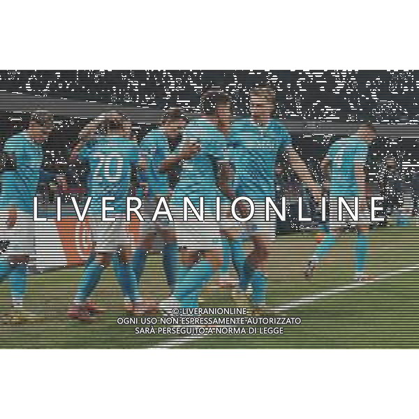 TVPM Napoli, Juventus Nella Foto: esultanza Rasmus Hojlund Foto Mosca, Ag.Liverani -TVPM Napoli - Juventus Campionato Calcio Serie A 07.12.2025