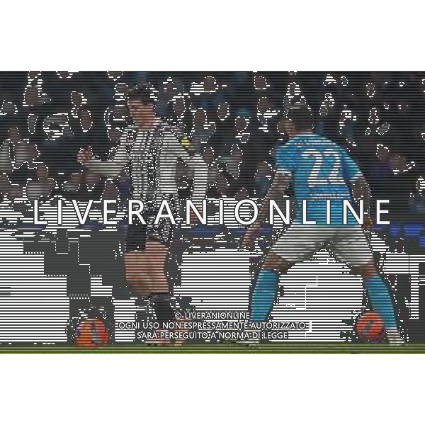 TVPM Napoli, Juventus Nella Foto: Andrea Cambiaso Foto Mosca, Ag.Liverani -TVPM Napoli - Juventus Campionato Calcio Serie A 07.12.2025