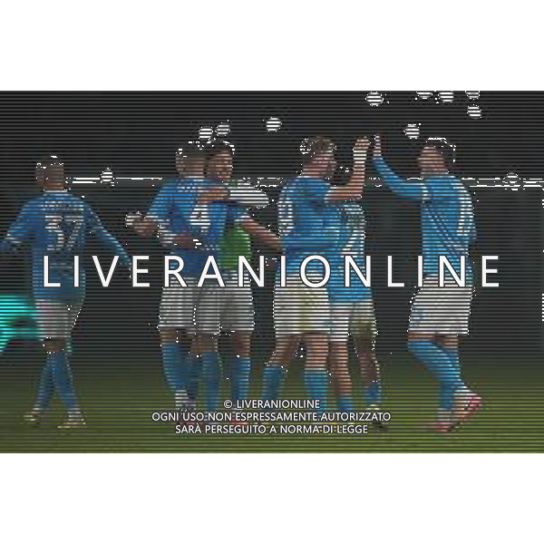 TVPM Napoli, Juventus Nella Foto: esultanza fine gara Rasmus Hojlund Foto Mosca, Ag.Liverani -TVPM Napoli - Juventus Campionato Calcio Serie A 07.12.2025