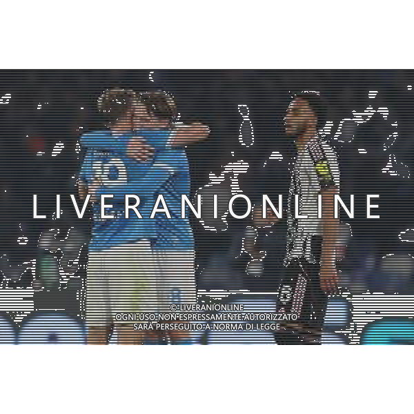 TVPM Napoli, Juventus Nella Foto: esultanza fine gara Rasmus Hojlund Foto Mosca, Ag.Liverani -TVPM Napoli - Juventus Campionato Calcio Serie A 07.12.2025