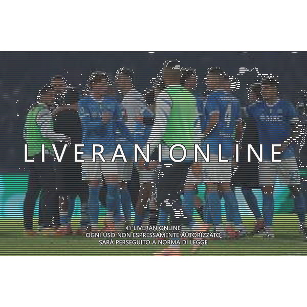 TVPM Napoli, Juventus Nella Foto: esultanza fine gara Foto Mosca, Ag.Liverani -TVPM Napoli - Juventus Campionato Calcio Serie A 07.12.2025