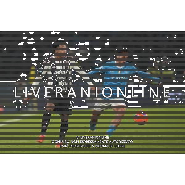 TVPM Napoli, Juventus Nella Foto: Antonio Vergara, Weston McKennie Foto Mosca, Ag.Liverani -TVPM Napoli - Juventus Campionato Calcio Serie A 07.12.2025