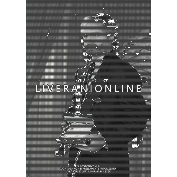 NEG-1987 CAMPIONE D\'ITALIA PREMIAZIONE MASCHERE D\'ARGENTO NELLA FOTO GIANNI VERSACE AG ALDO LIVERANI SAS