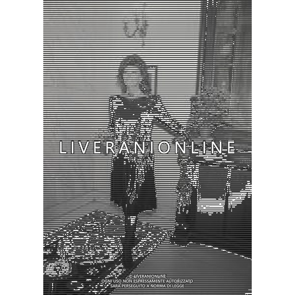 NEG-1987 CAMPIONE D\'ITALIA PREMIAZIONE MASCHERE D\'ARGENTO NELLA FOTO SOPHIA LOREN AG ALDO LIVERANI SAS