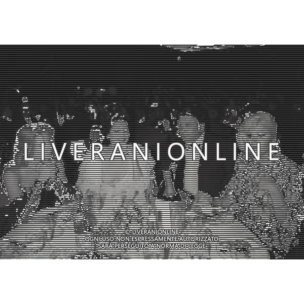 NEG-1987 CAMPIONE D\'ITALIA PREMIAZIONE MASCHERE D\'ARGENTO NELLA FOTO AMBRA OFEI-MOIRA ORFEI-WALTER NONES E LIANA ORFEI AG ALDO LIVERANI SAS