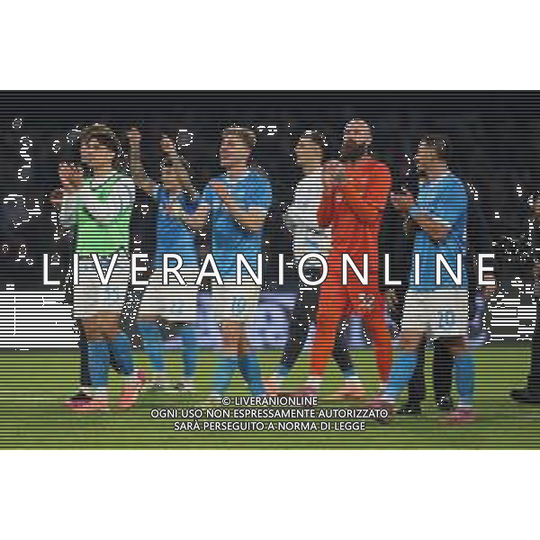 TVPM Napoli, Juventus Nella Foto: esultanza fine gara Rasmus Hojlund Foto Mosca, Ag.Liverani -TVPM Napoli - Juventus Campionato Calcio Serie A 07.12.2025