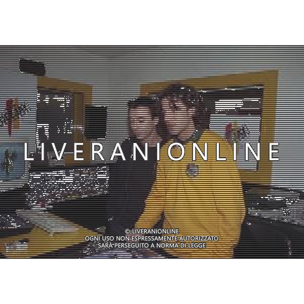 NEG COL-RETROSPETTIVA ALESSANDRO DEL PIERO CALCIATORE NELLA FOTO ALESSANDRO DEL PIERO CON DJ ALBERTINO A RADIO DEEJAY A MILANO IL GIORNO 22-08-1999 AG ALDO LIVERANI SAS