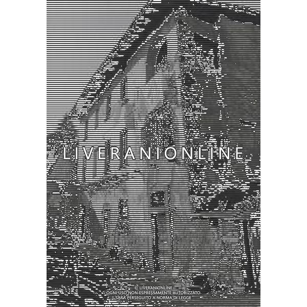 ST-COMO-CASA DE MARIA A BONZANIGO DOVE FU TENUTO PRIGIONIERO DAI PARTIGIANI BENITO MUSSOLINI AG GIOVANNI LIVERANI -AG ALDO LIVERANI SAS