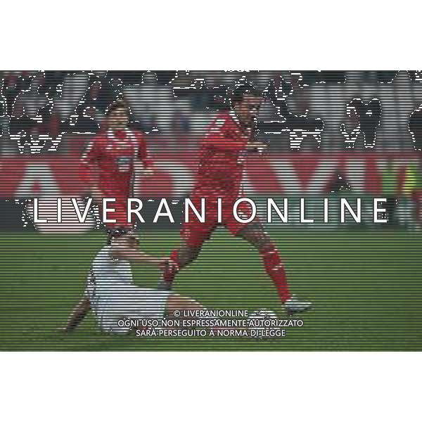 TVRG Monza vs Sudtirol nella foto Silvio Merkaj (Sudtirol) e Armando Izzo (Monza) Monza 08-12-2025 U-Power Stadium Monza vs Sudtirol Campionato Serie BKT - 15a giornata foto Roberto Garavaglia/Agenzia Aldo Liverani sas