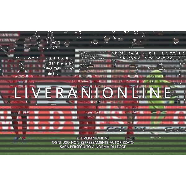 TVRG Monza vs Sudtirol nella foto delusione Monza dopo il gol subito Monza 08-12-2025 U-Power Stadium Monza vs Sudtirol Campionato Serie BKT - 15a giornata foto Roberto Garavaglia/Agenzia Aldo Liverani sas