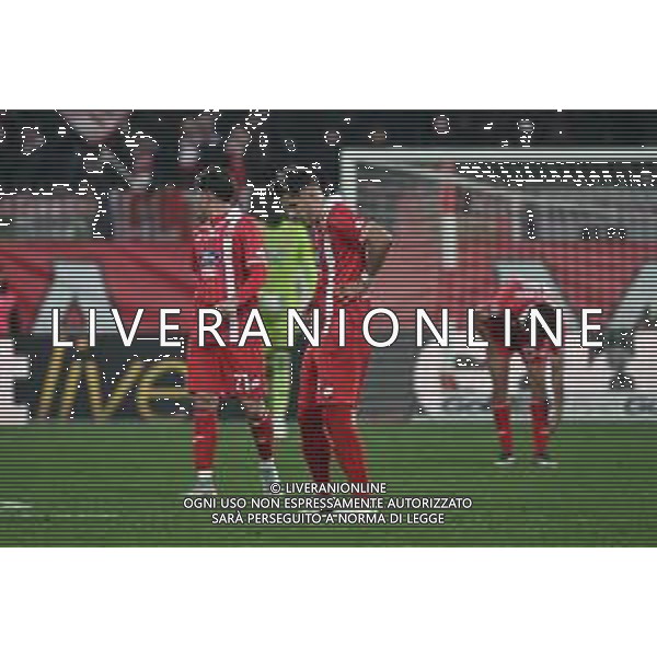 TVRG Monza vs Sudtirol nella foto delusione Monza dopo il gol subito Monza 08-12-2025 U-Power Stadium Monza vs Sudtirol Campionato Serie BKT - 15a giornata foto Roberto Garavaglia/Agenzia Aldo Liverani sas