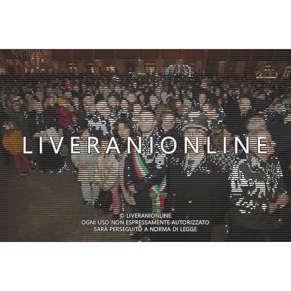 IMOLA 08 12 2025 PIAZZA MATTEOTTI Chiesa celebra la solennita’ dell\'Immacolata Concezione della Beata Vergine Maria NELLA FOTO SINDACO MARCO PANIERI VESCOVO GIOVANNI MOSCIATTI MAGGIORE DEI CARABINIERI DOMENICO LAVIGNA ©SANNA - AGENZIA ALDO LIVERANI SAS