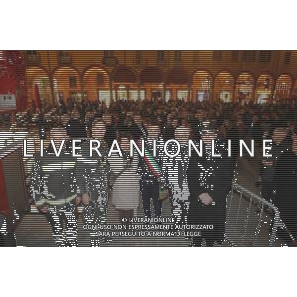 IMOLA 08 12 2025 PIAZZA MATTEOTTI Chiesa celebra la solennita’ dell\'Immacolata Concezione della Beata Vergine Maria NELLA FOTO DA SINISTRA VIGILI DEL FUOCO,POLIZIA DI STATO,SINDACO DI IMOLA MARCO PANIERI,VESCOVO DI IMOLA GIOVANNI MOSCIATTI E MAGGIORE DEI CARABINIERI DOMENICO LAVIGNA ©SANNA - AGENZIA ALDO LIVERANI SAS