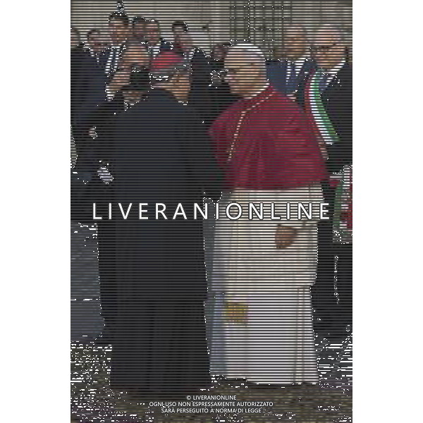 Roma 08 Dicembre 2025 Sua Santita’ Papa Leone XIV rende omaggio all\'Immacolata in Piazza Mignanelli a Roma Nella Foto: Papa Leone XIV Foto Credit: Andrea Bracaglia- AGENZIA ALDO LIVERANI SAS