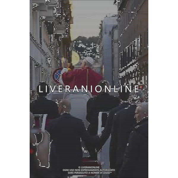 Roma 08 Dicembre 2025 Sua Santita’ Papa Leone XIV rende omaggio all\'Immacolata in Piazza Mignanelli a Roma Nella Foto: Papa Leone XIV Foto Credit: Andrea Bracaglia- AGENZIA ALDO LIVERANI SAS