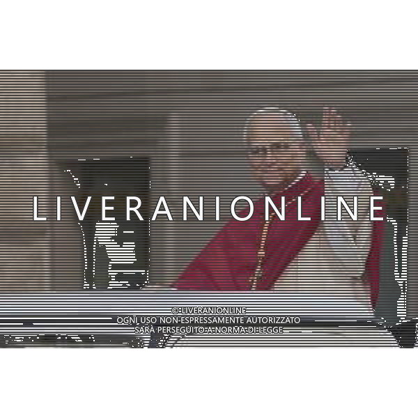 Roma 08 Dicembre 2025 Sua Santita’ Papa Leone XIV rende omaggio all\'Immacolata in Piazza Mignanelli a Roma Nella Foto: Papa Leone XIV Foto Credit: Andrea Bracaglia- AGENZIA ALDO LIVERANI SAS